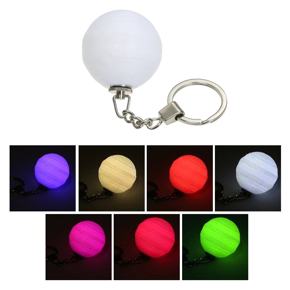 3D печать ночной Светильник брелок креативный череп светильник Красочный