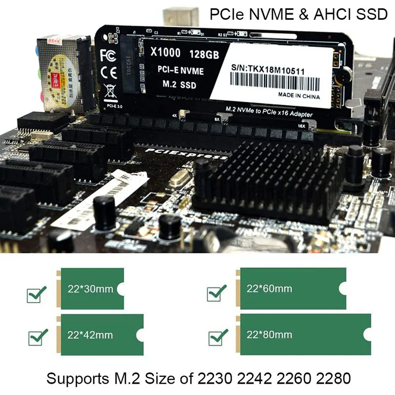 1 шт адаптер m 2 nvme m 2 m2 nvme pcie к m2 адаптер pci expres
