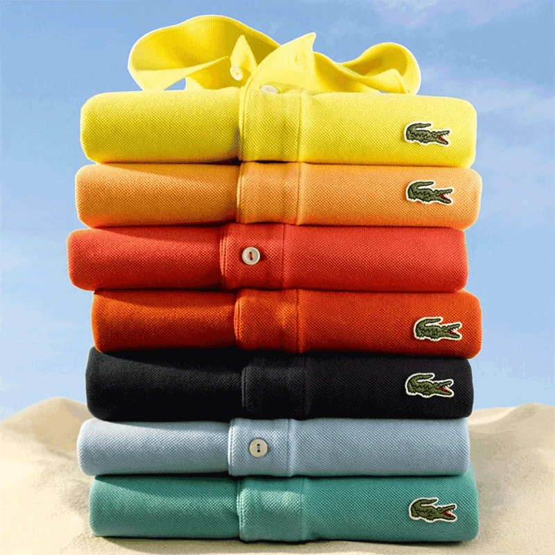 

Рубашка мужская с вышивкой, брендовая уличная одежда, повседневная модная с коротким рукавом, с лацканами, лето