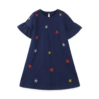 jumping meters new princess girls dresses summer kids cotton clothing fashion party dress emboidery toddler girls wedding dress