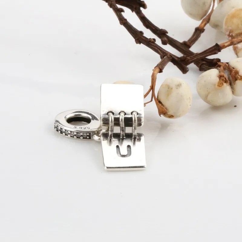 

100% 925 Sterling Silver Charm New Style Diaries Fit Pandora Women Bracelet & Necklace Diy Jewelry