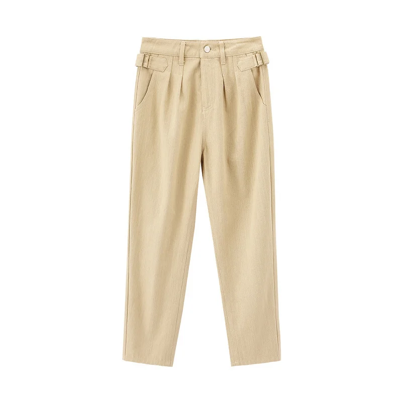 INMAN весенне-осенние однотонные прямые брюки со средней талией | Женская одежда