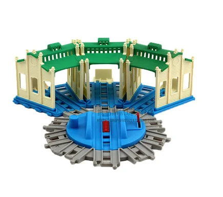 Электрический поезд трек паркинг Гараж Набор для моторизованного поезда