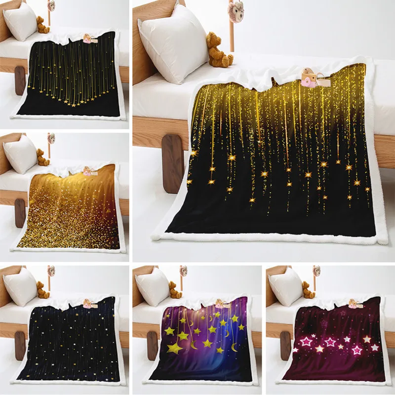 

3D digital printing thick cashmere crystal down blanket