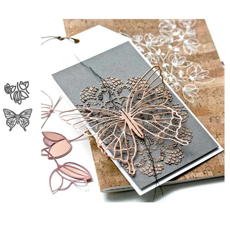 

JC Butterfly Leaves Metal Cutting Dies for Scrapbooking Die Cut Card Make Stencil Craft Paper Knife Mold Mould Model Decoration