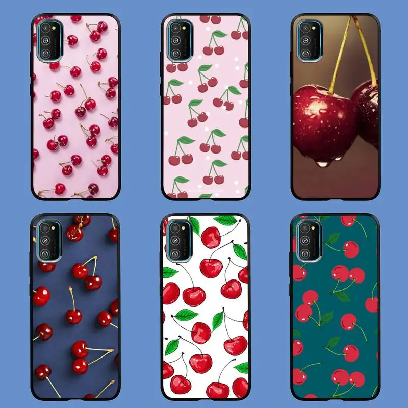 

Red cherry summer fruit Phone Case For Samsung A10 A12 A02 A20E M30 A31 A32 A40 A50 S A52 A51 A70 A71 A80 Cover Fundas Coque