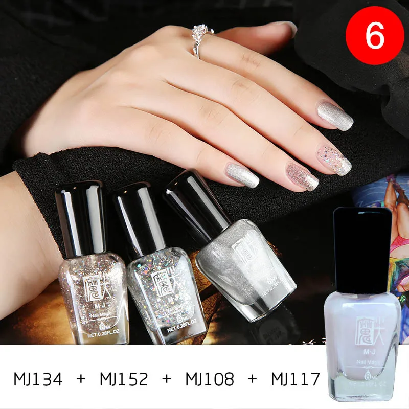 

Hot 4 Pcs Peel Off Nail Polish Kit Breathable Non Toxic Peelable UV Gel Nail Lacquer FRE-Drop