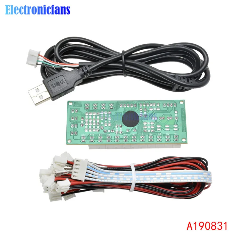 USB энкодер для аркадных игр с нулевой задержкой ПК джойстика и кнопки MAME Fight Stick