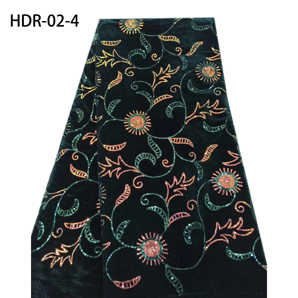 Новое поступление бархатная кружевная ткань с блестками 5 ярдов хорошее качество