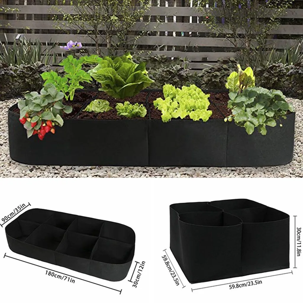 Тканевый мешок для выращивания растений прямоугольная дышащая подстилка