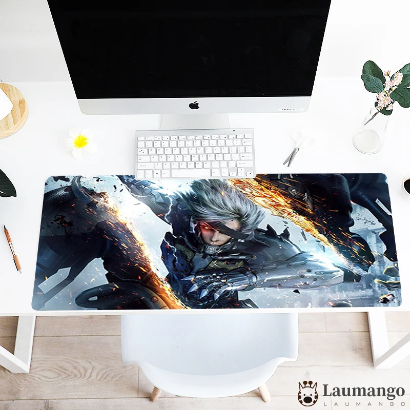 

Custom Metal Gear Solid Oversized Mouse pad for Esport Games Keyboard Mat for office Desktop Pad Mouse Mat Alfombrilla xxl