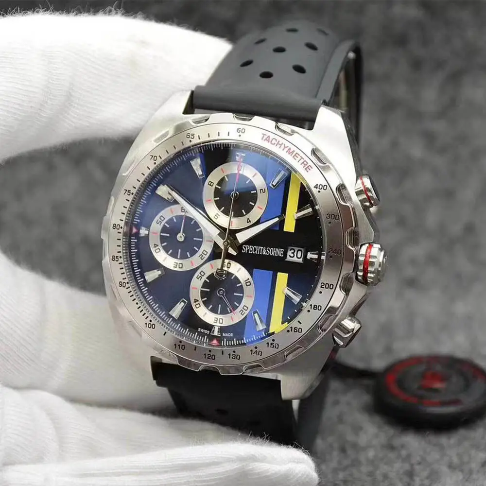 

2021 new men's watch multi function VK movement AAA 361 stainless steel watch waterproof sports mechanical 43mm qua rtz watch