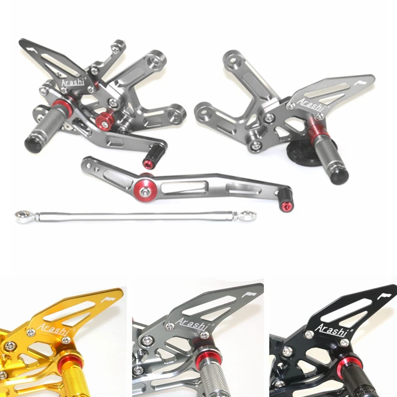 ЧПУ регулируемый задний комплект Rearsets подставка для ног для YAMAHA R6 2006 2007 2008 2009 2010 2011 2012 2013