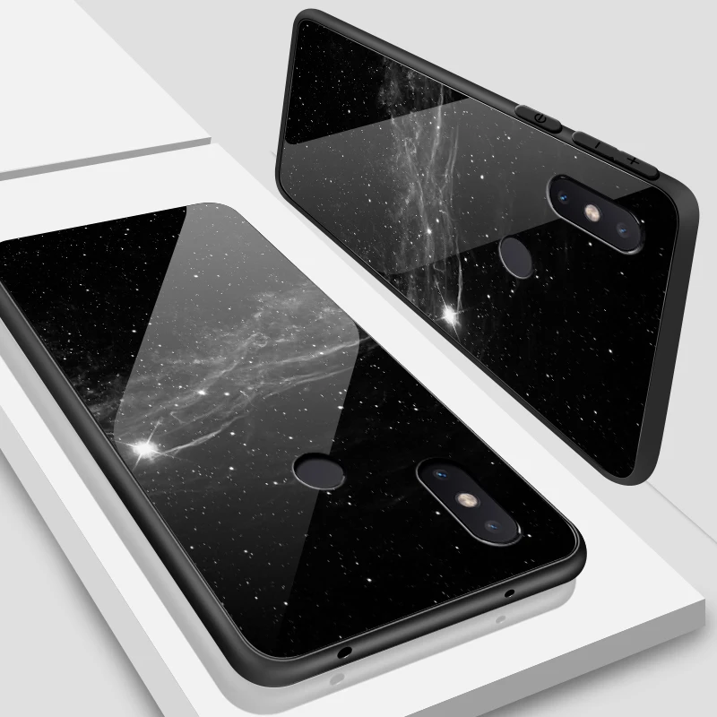 W242 Чехол из закаленного стекла для Xiaomi 5X6X8 9 SE A1 A2 Lite для Redmi Note 4x 5A 6 7 Pro Prime жесткий бампер с глубокой мягкой печатью Coques - Цвет: W242