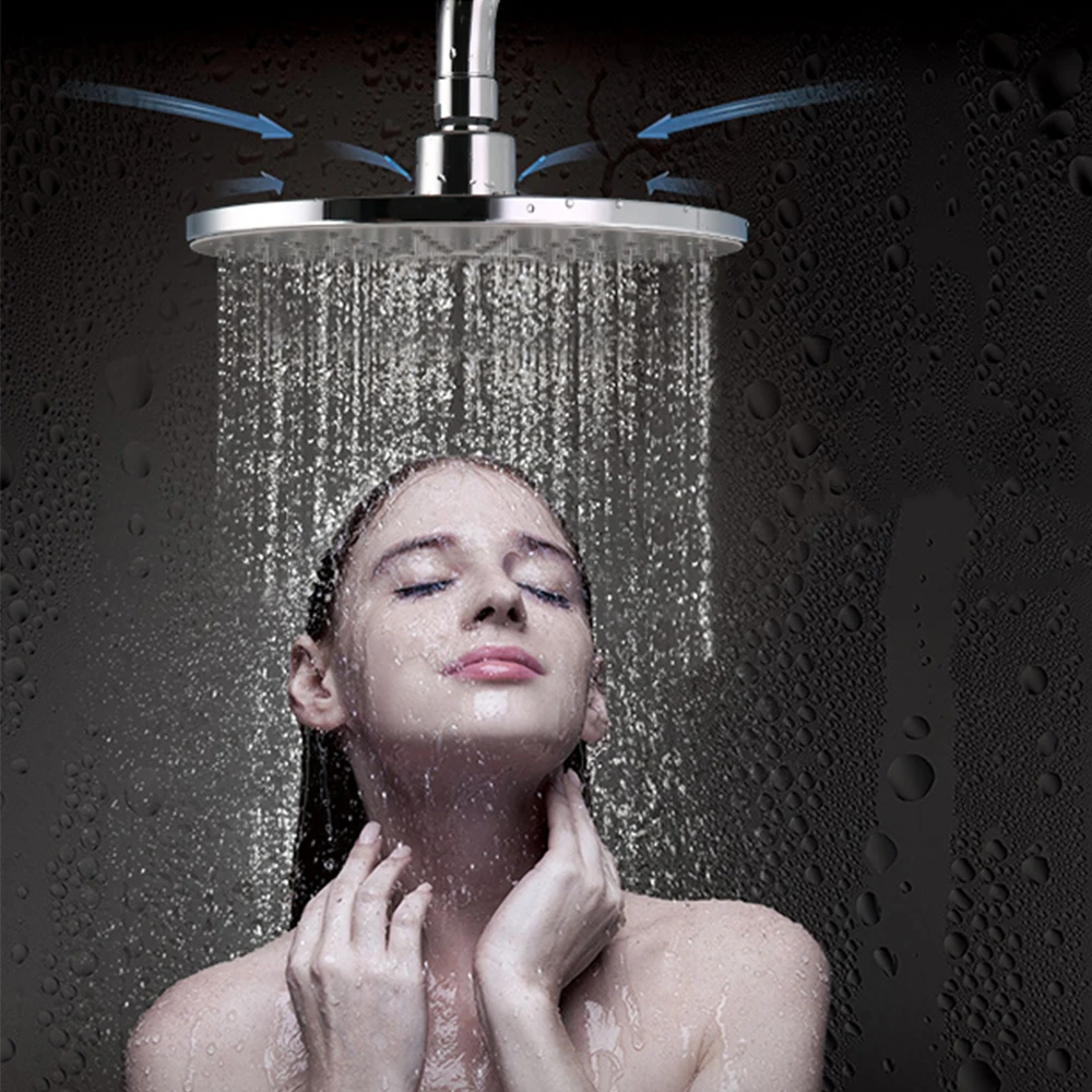 

8 дюймов душевая головка высокого давления Showerhead G1/2 Регулируемая душевая лейка для ванной комнаты круглая душевая головка