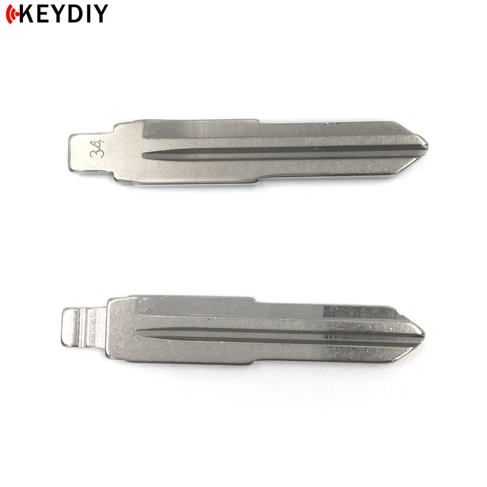 KEYDIY 10 шт./лот NO.34 металлический пустой флип KD/VVDI удаленное лезвие ключа тип #34 для