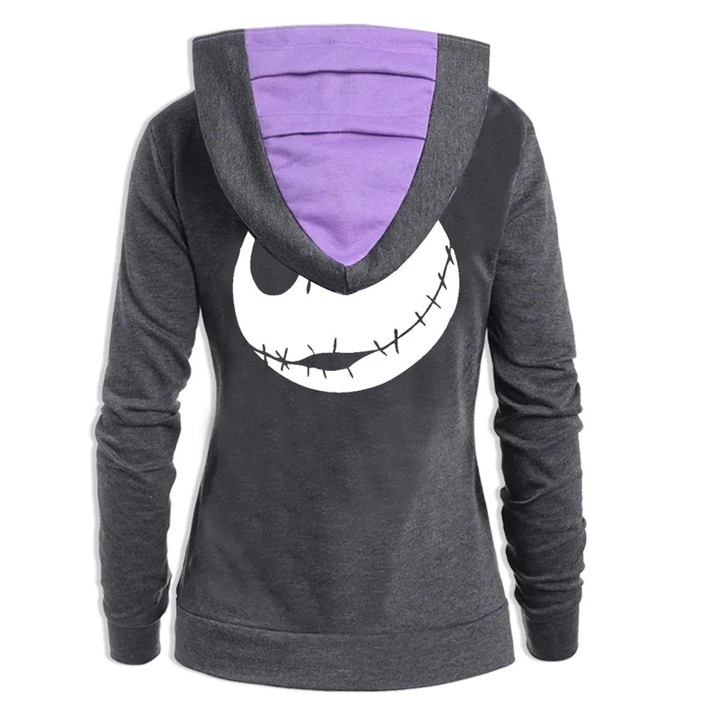 Женская толстовка с надписью и принтом черепа Модный свитшот | одежда