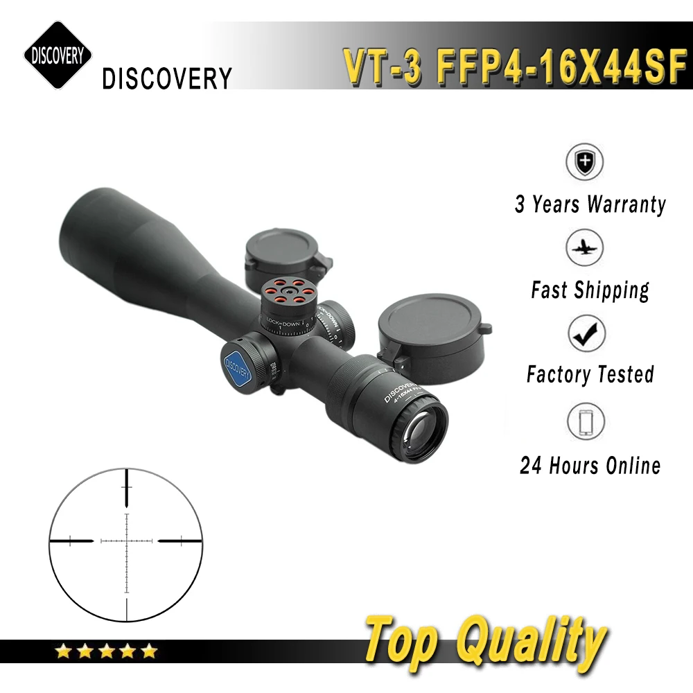 Открытие VT-3 4-16X44SF FFP прицел с боковым фокусом гравированный сетка оптический
