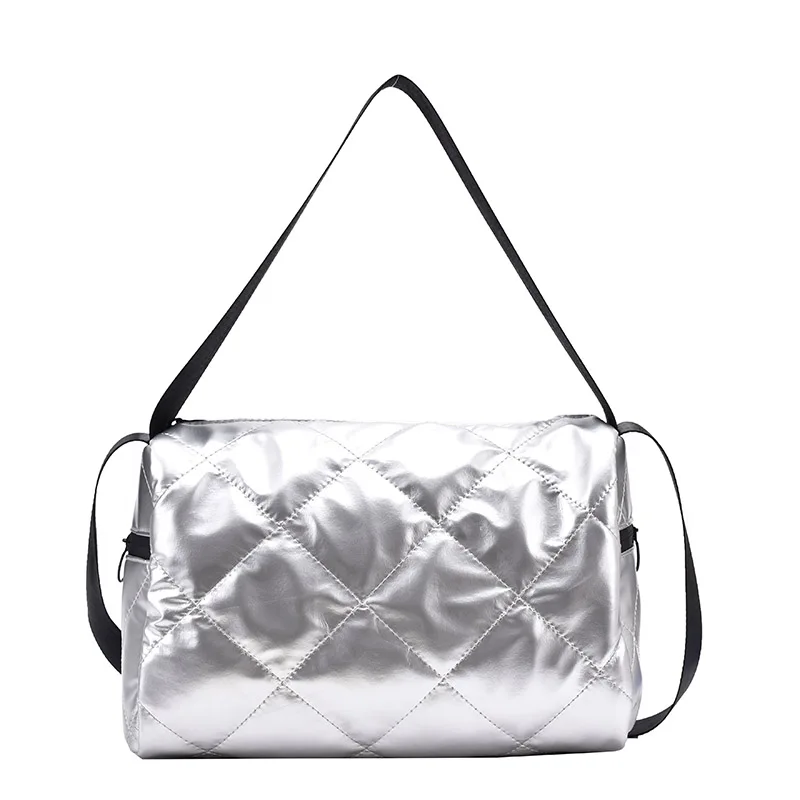 

Soft Warm Fashion Space Down Shoulder Handbags 2021 Winter Fashion Large Capacity Shoulder Bag Boston Bag