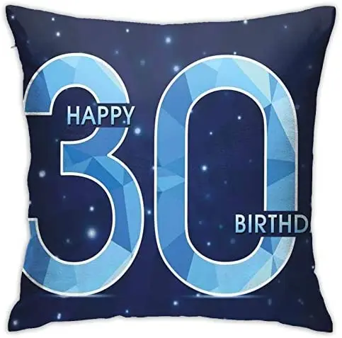 

Pooizsdzzz Personalized Abraction Modern Design Polygonal Emblem arry Night Sky Image Decorative Pillow Cover Printed Zipper