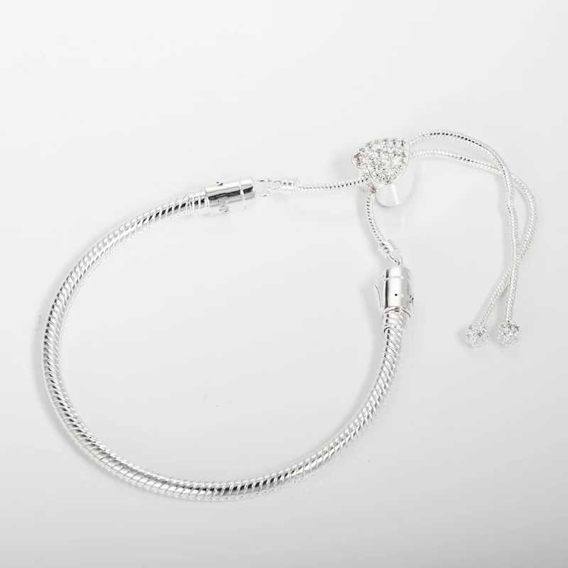 Бесплатная доставка подлинное 925 стерлингового серебра моменты браслет со