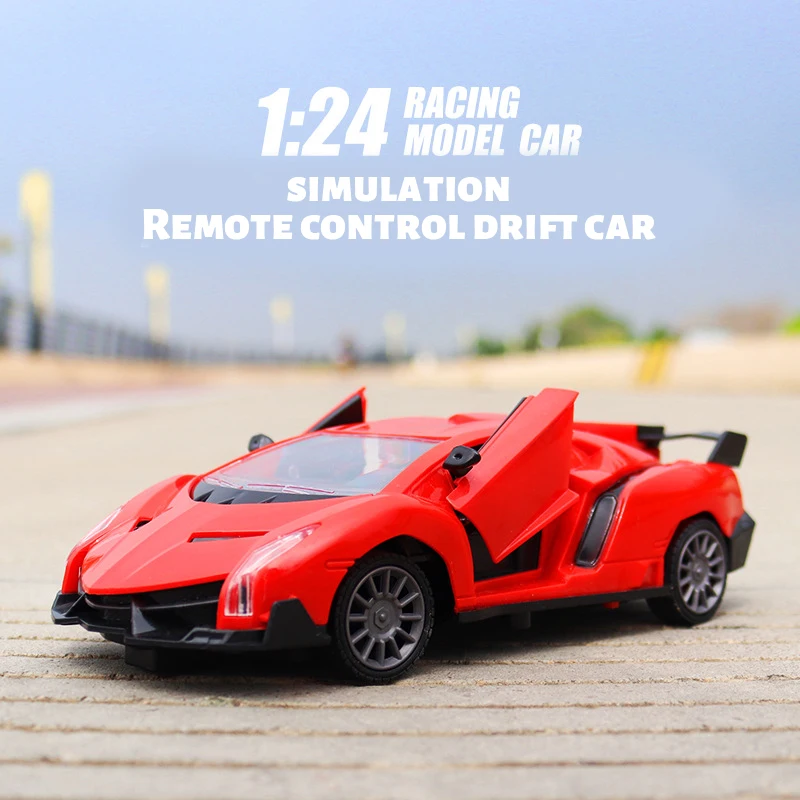 

Super Racing Car 1:24 Remote Control Sports Car RC Speed Radio Remote Controlled Door Open Car Model Gift Kid Toy