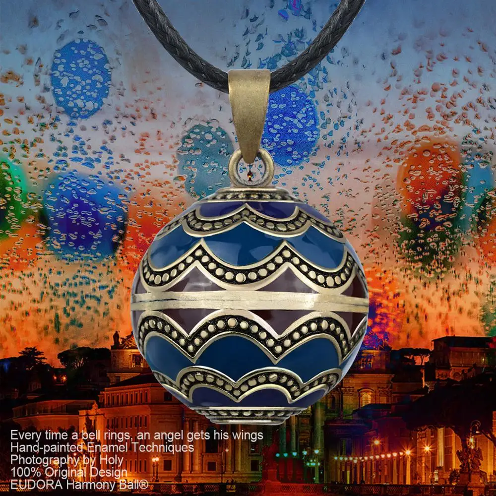 Ожерелье Eudora в виде шара стиле гармонии подвеска для беременных с темно