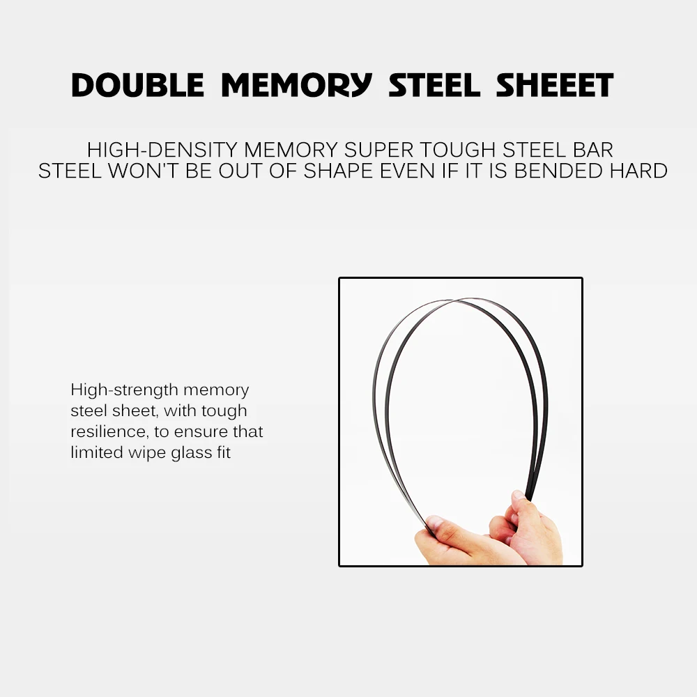 

BROSHOO Car Front Window Windshield Wipers Blade For Audi A6 C8 26"+21" LHD&RHD Car Model Year 2019-2021 Auto Accessories