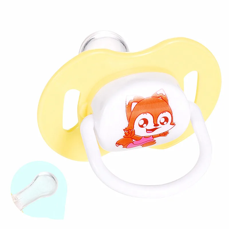 

1Pcs Cartoon Pacifier New Baby Nipple Food Grade Silicone Round Head Infant Newborn Soother Orthodontic Safe Teether Care
