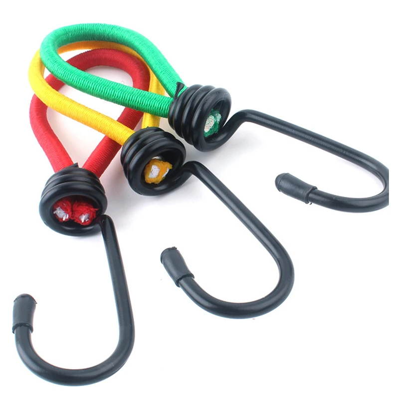 

9pcs Tent Peg Bend Hook Camping Accessory Stretchable Elastic Pull Rope Outdoor Camping Deck Fixing Cord Hook 15cm Durable