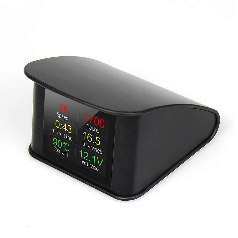 Hud OBD2 компьютерный автомобильный проектор скорости цифровой измеритель скорости Дисплей Расход топлива Датчик температуры диагностический инструмент