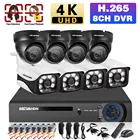 4K Ultra HD CCTV IP DVR система камер домашней безопасности 8 каналов DVR Kit распознавание лица Умная Система видеонаблюдения 8 каналов