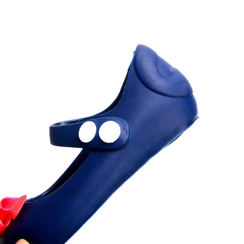 Сандалии желе для девочек дышащие Нескользящие летняя черная обувь дневные