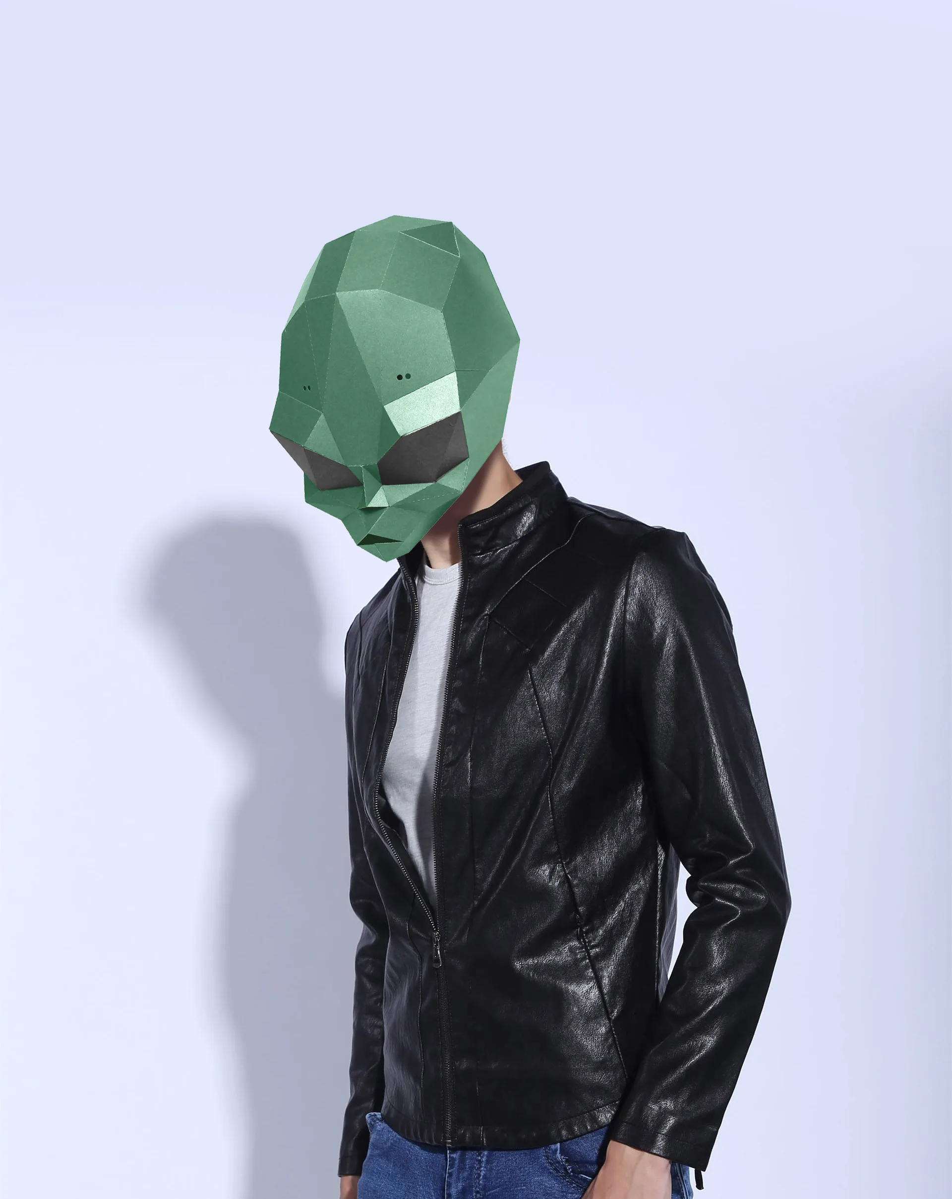 Бумажная маска 3d ET Alien костюм Косплей DIY Бумага Ремесло Маска модели Рождество Хэллоуин выпускной вечер вечерние подарки