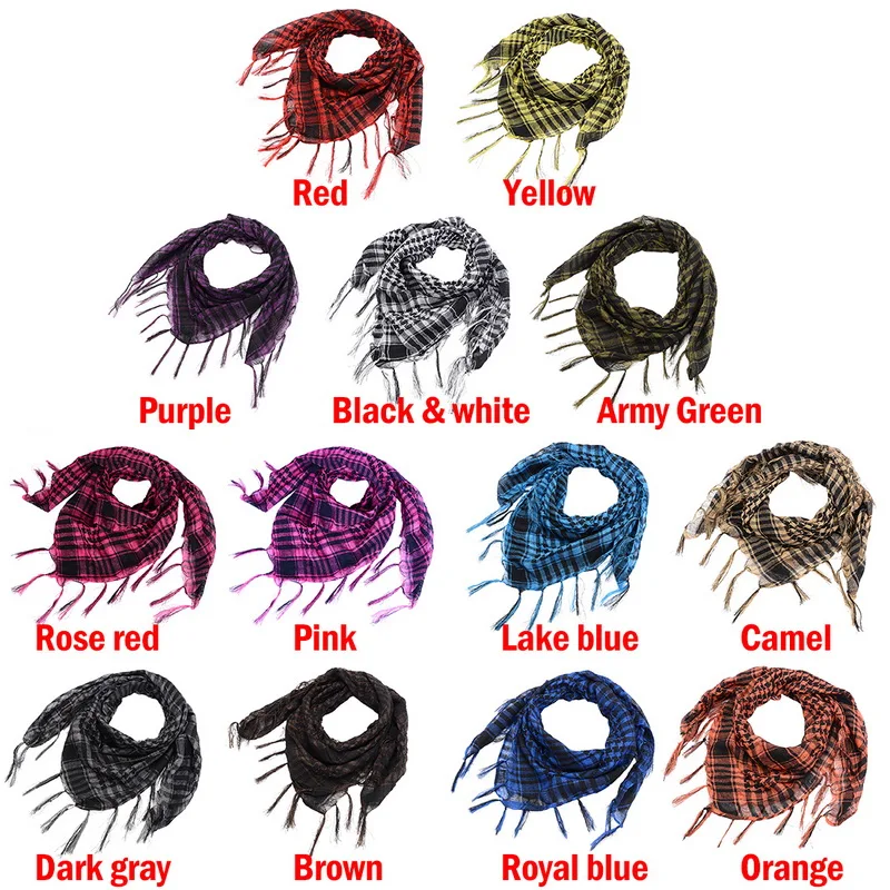 

Unisex Scarves New Fashion Women Men Arab Shemagh Keffiyeh Palestine Scarf Shawl Wrap New Spring Plaid Scarf ch1202sgf