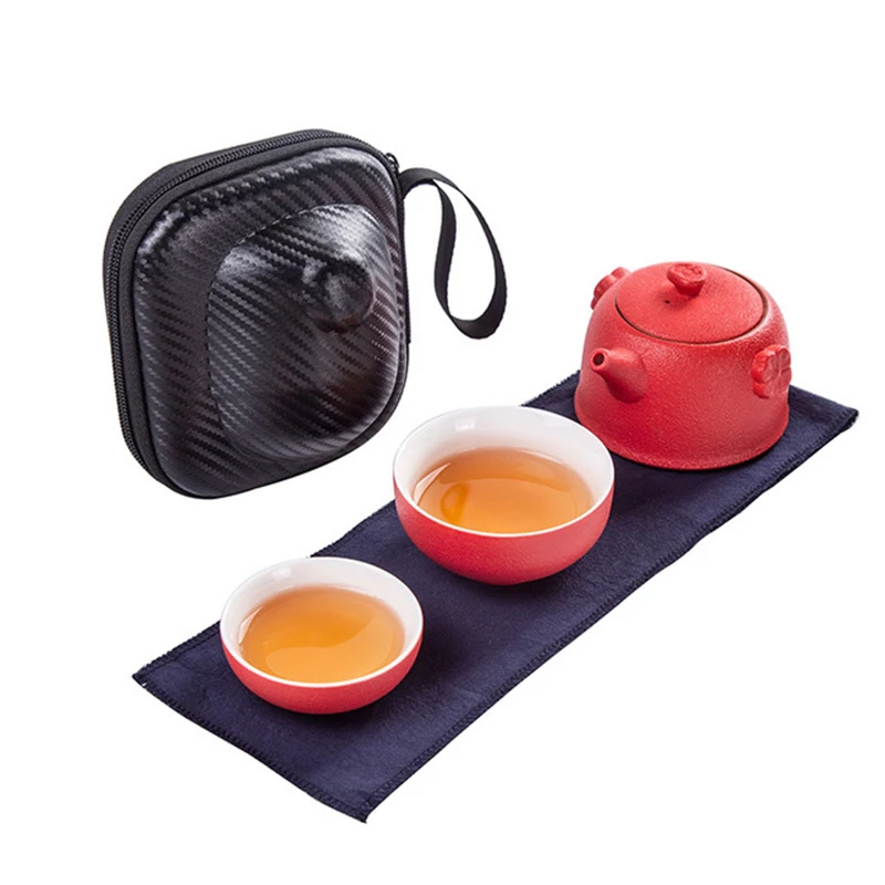 

Ceramic Tea Pot Cup Tea Set Drinkware Quick Cups Travel Portable Dehua Porcelain Kung Fu Teapo Teacup Gaiwan Tea Ceremony