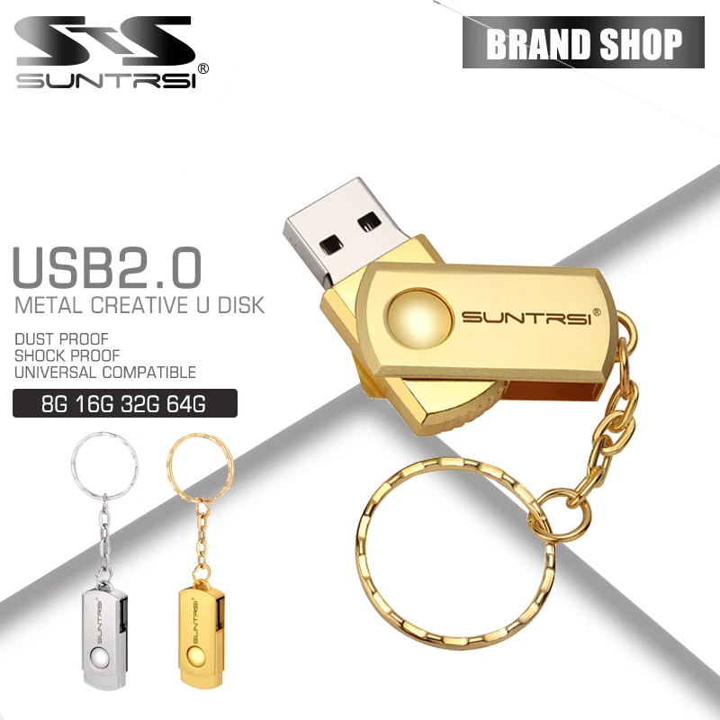 USB-флешка Suntrsi, флеш-накопитель 128 Гб 64 Гб 4G, флешка 8 ГБ 16 ГБ 32 ГБ, usb-флешка на цепочке, u-диск 2,0, подарок для ПК