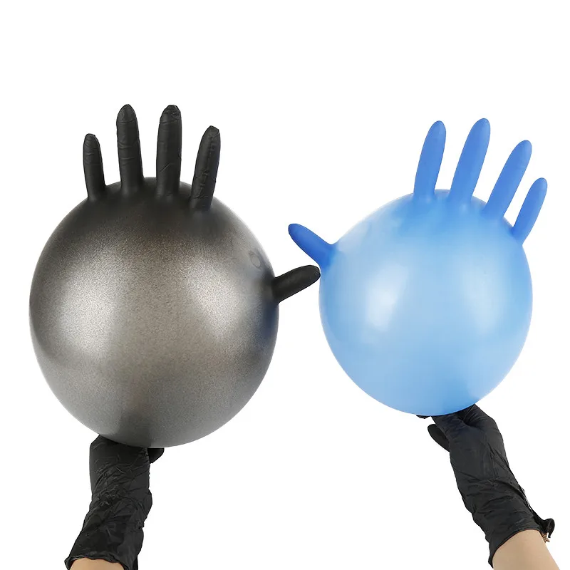 100/800PC Disposable Nitrile Gloves Black Blue Waterproof Oil-Proof Protective House Industrial Safety | Аксессуары для одежды