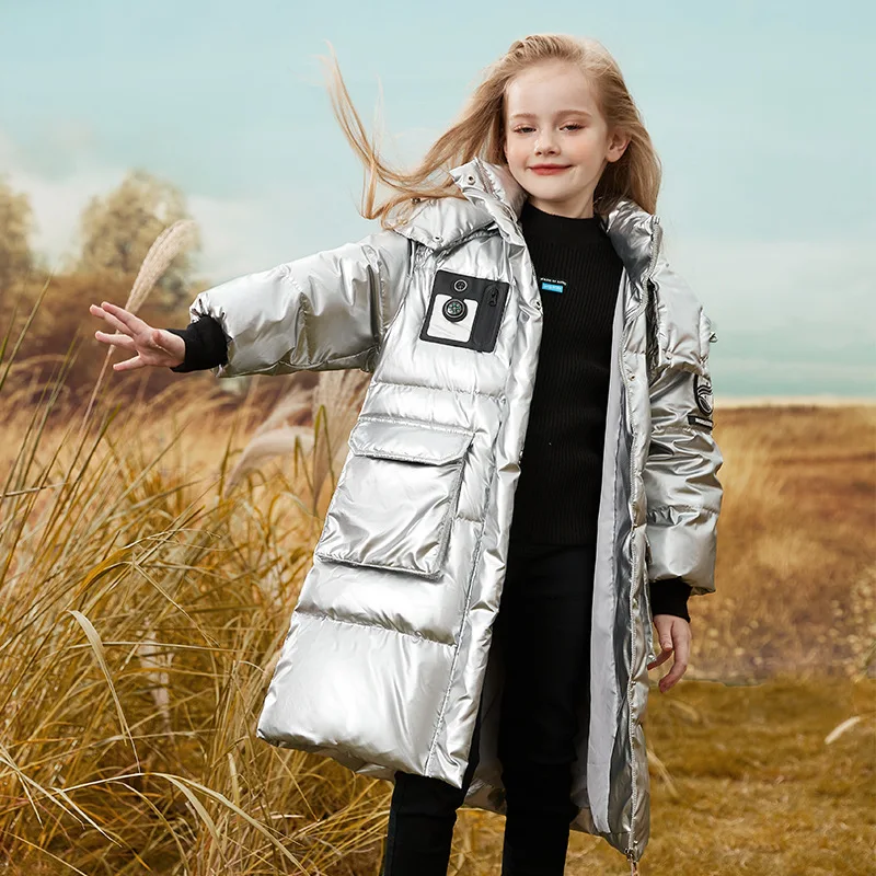 

Children down jacket in the girls' long 2021 new western style a undertakes to cuhk child upset disposable baby clothes