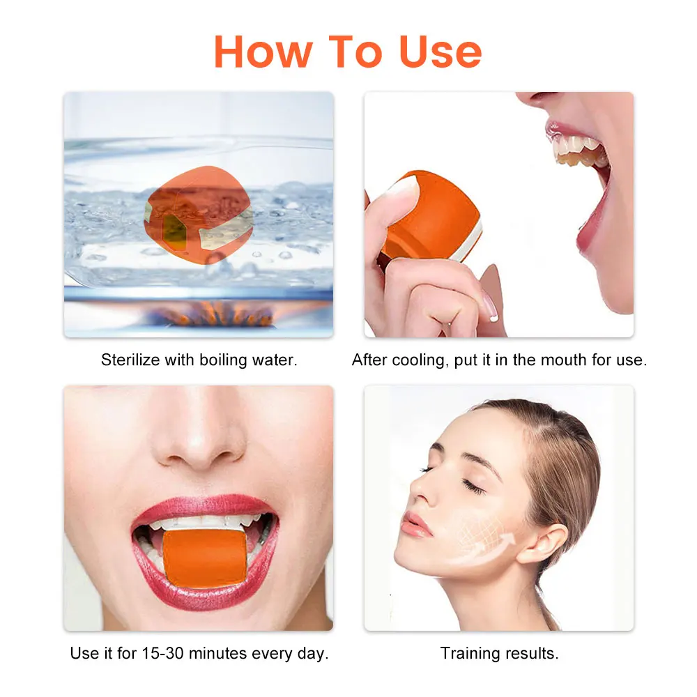

2pcs Jaw Line Trainer Chew Ball Face Masseter Men Facial Mouth Jawline Jaw Muscle Exerciser Chew Bite Breaker Training Fitness