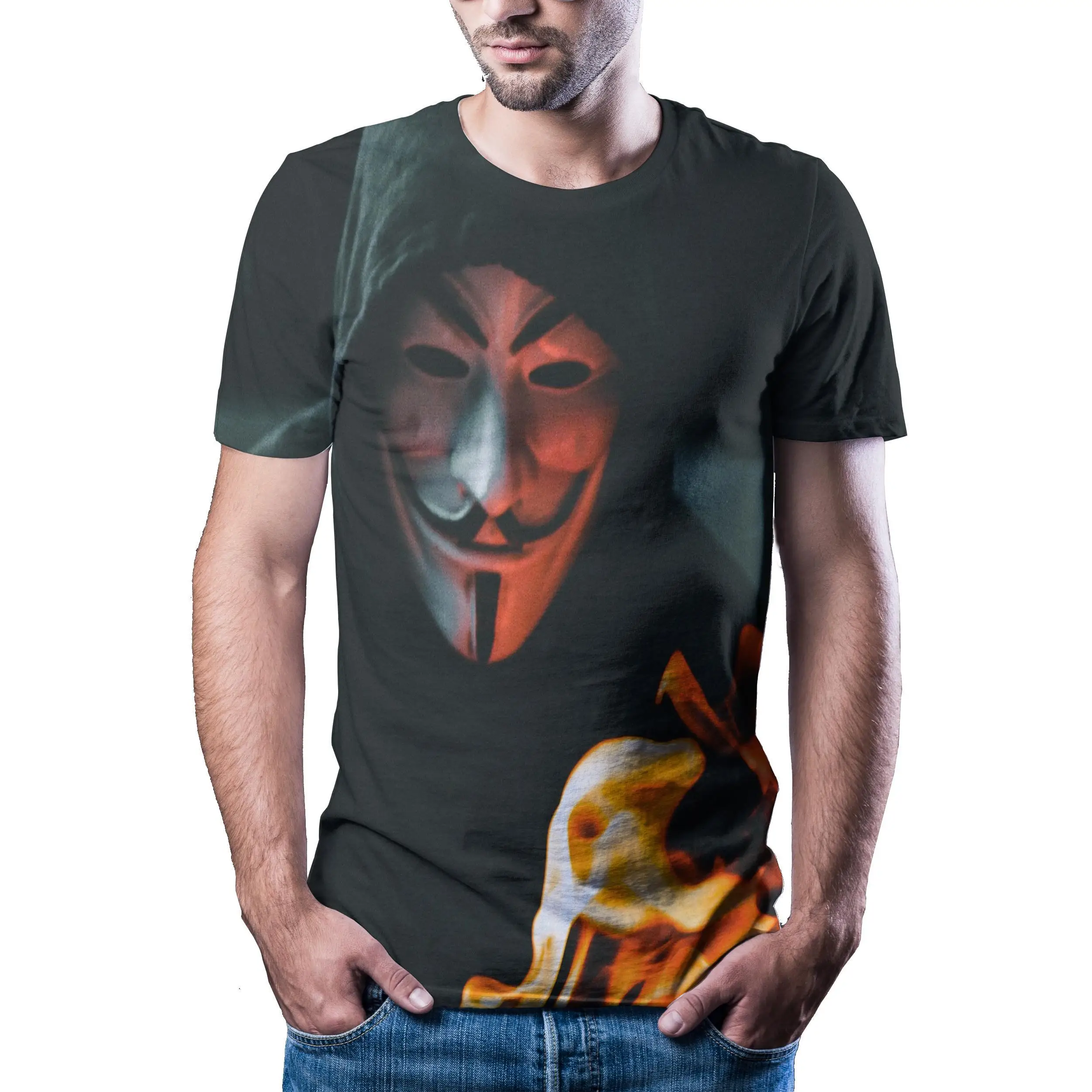 

2020 New Male Joker T -Shirt Printing Quick Drying Summer Shirt T -Shirt Short Sleeve Fun Shirt