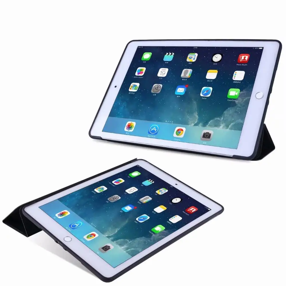 Чехол для iPad 9,7 / 6-го поколения Air 1 2 из искусственной кожи с магнитной застежкой на переднюю панель Smart sleep wake up
