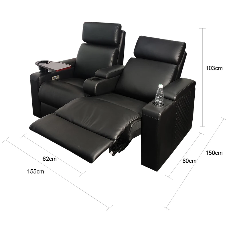 Free Shipping KAROIS R668 Recline Chair Air Leather Sofa Loveseat Electric Headrest Home Theater Room | Мебель