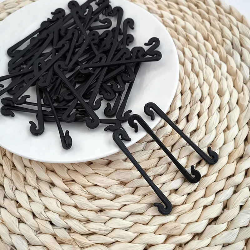 

Black Vine Bandage Buckle Fixed Strapping Fastener Fastener Lashing Hook Garden Gardening Vine Binding Clamping Band