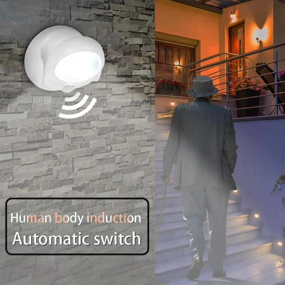 Суперъяркие беспроводные настенные автоматические светодиодсветодиодный