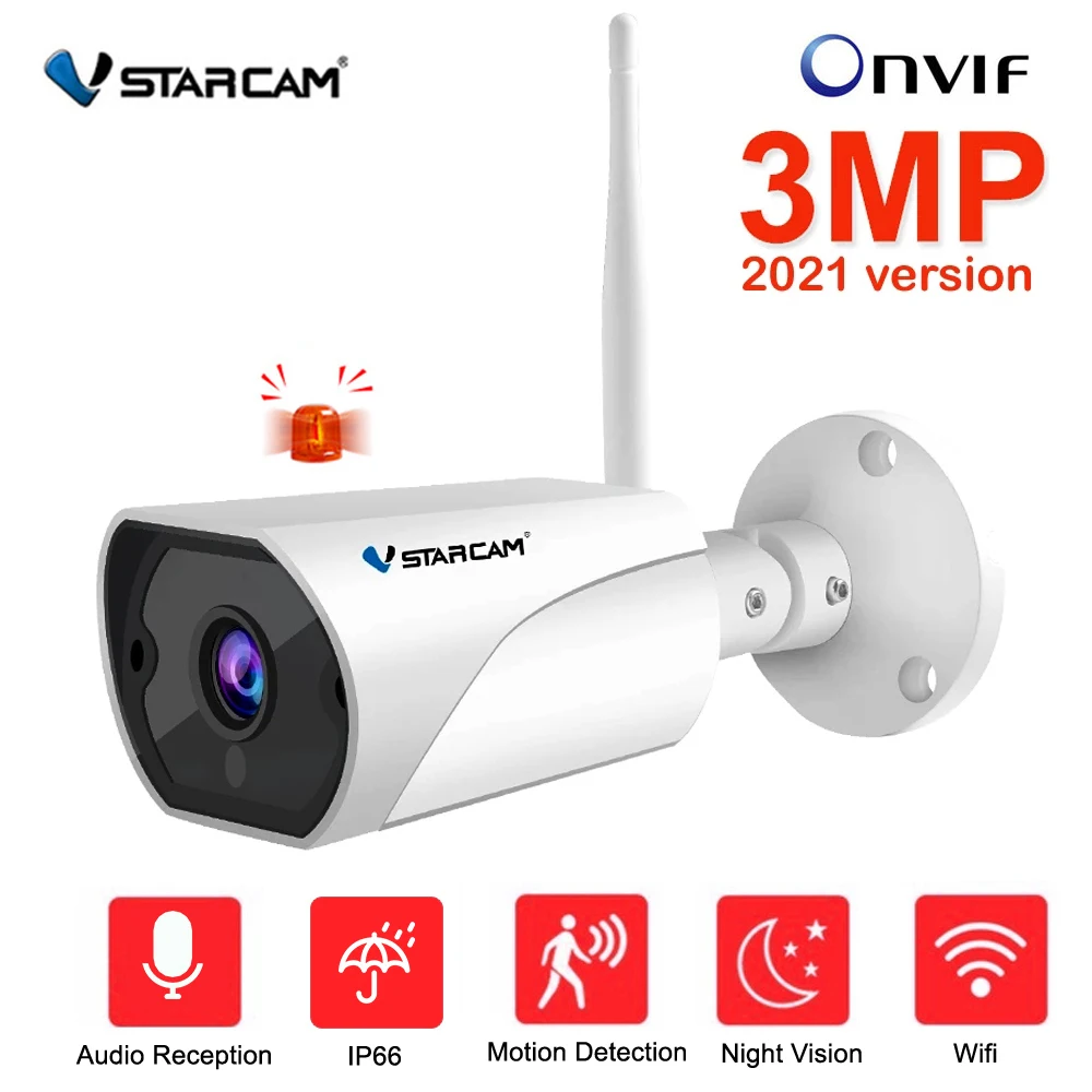 Vstarcam C13S 3MP 2MP Wi Fi IP Камера сирена IP66 1080P открытый погодостойкий Ночное Видение