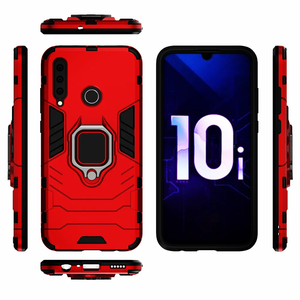 Чехол для телефона с кольцом на палец Huawei Honor 10i чехол 10 Lite противоударный Honor10i i lite