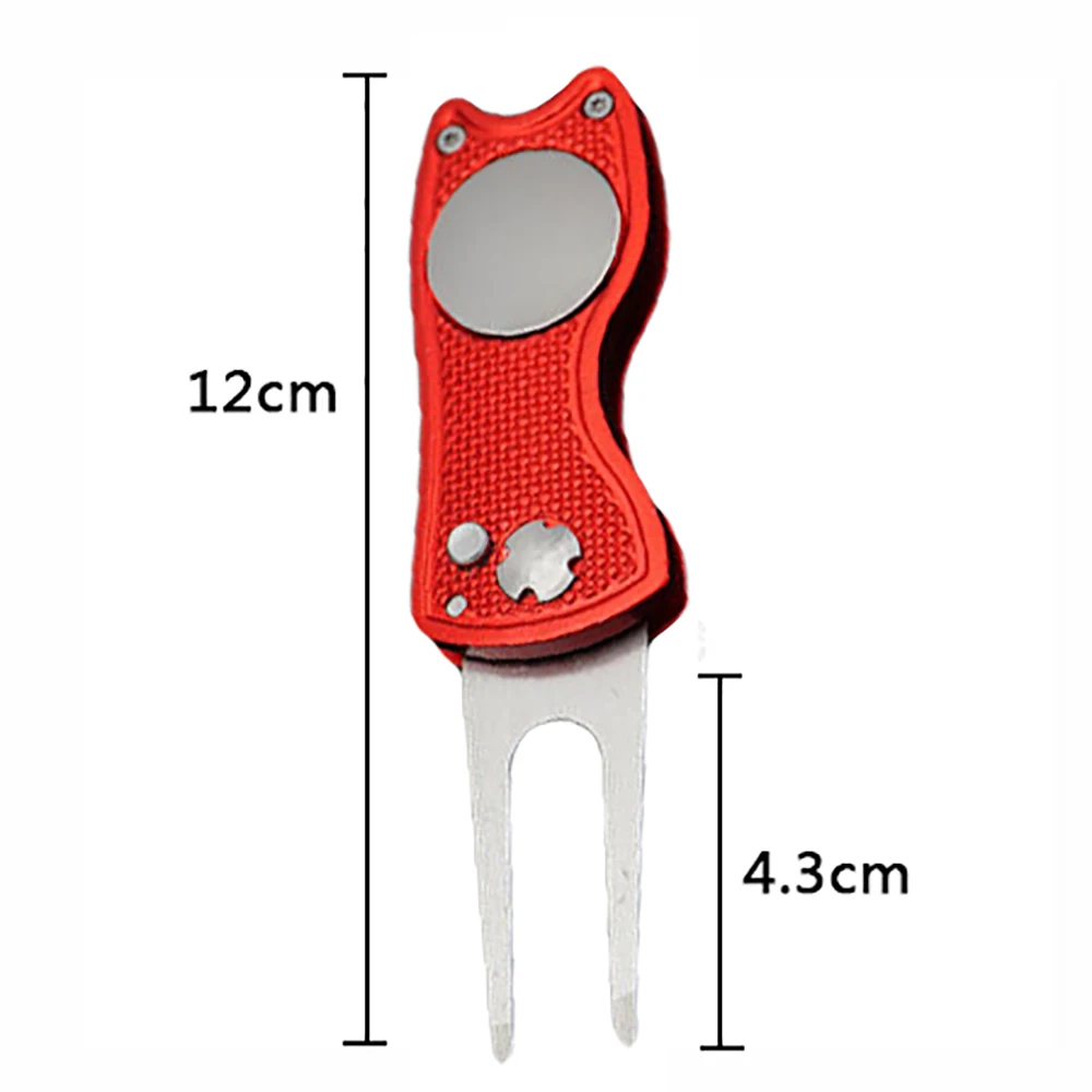 

Foldable Golf Divot Repair Tool Golf Marker Pitch Cleaner Tool Golf Pitchfork Golf Accessories Putting Fork