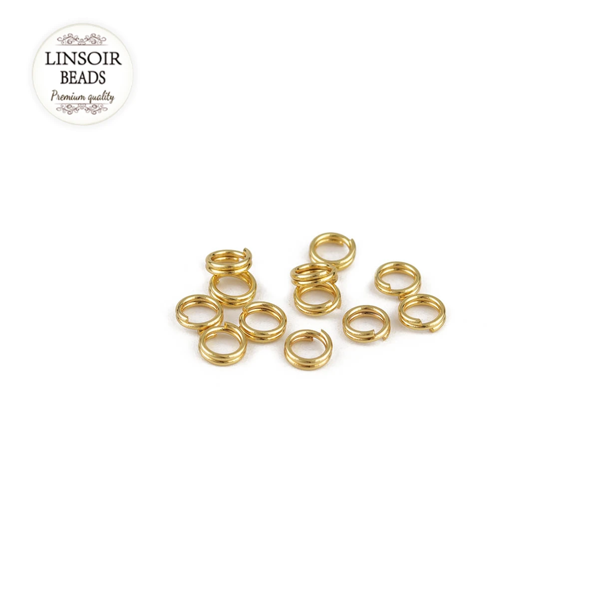 100 шт./лот соединитель для ювелирных изделий двойное кольцо Звенья из нержавеющей