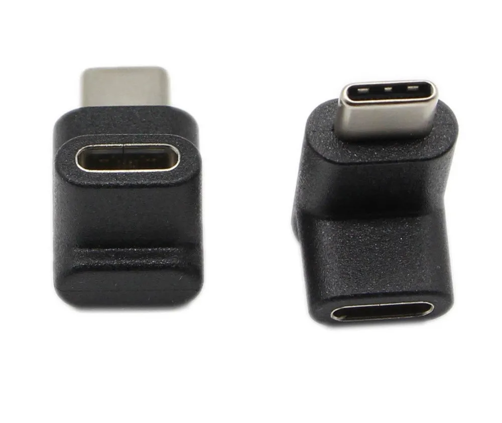 USB разъем (под углом 90 градусов) 3 1 Type C для подключения к женскому USB-C конвертер